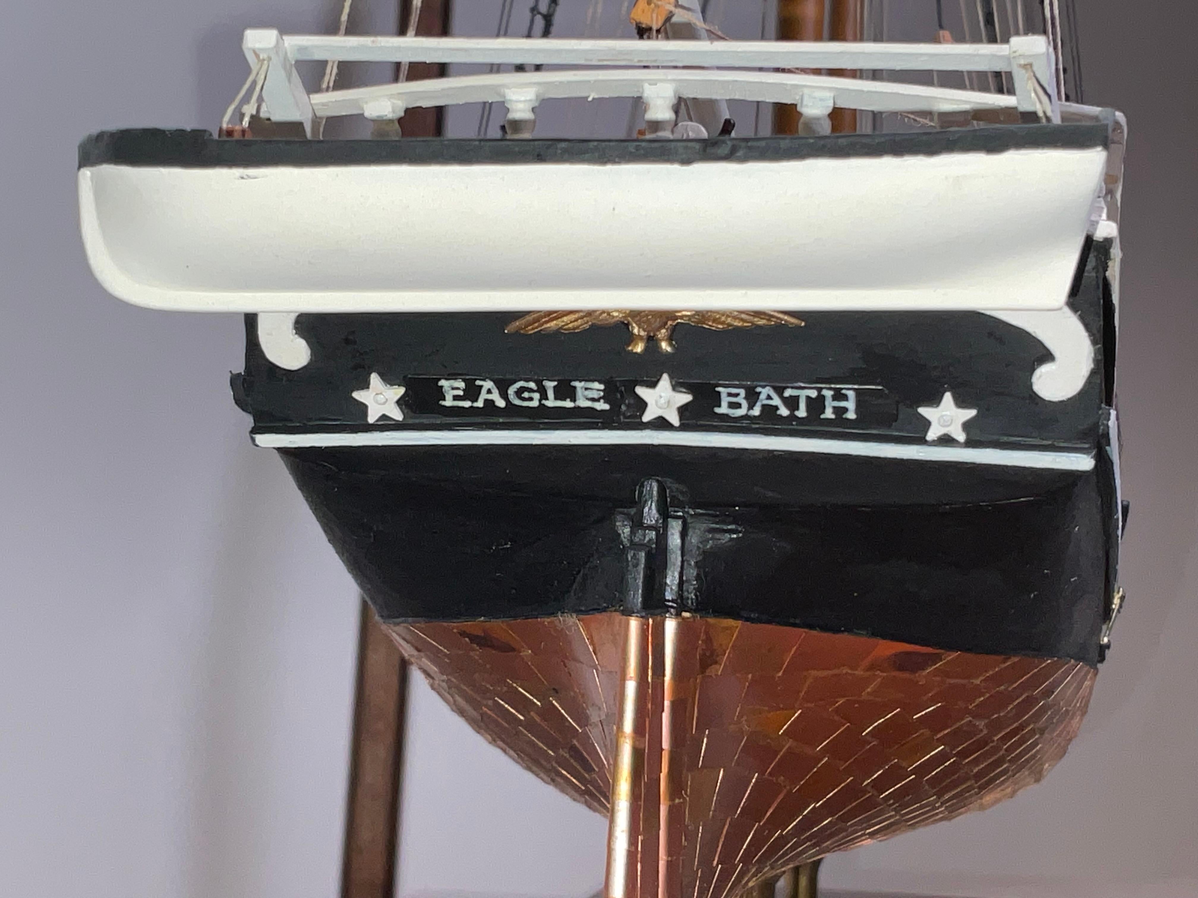 Cased Model of the Topsail Schooner Eagle For Sale 8
