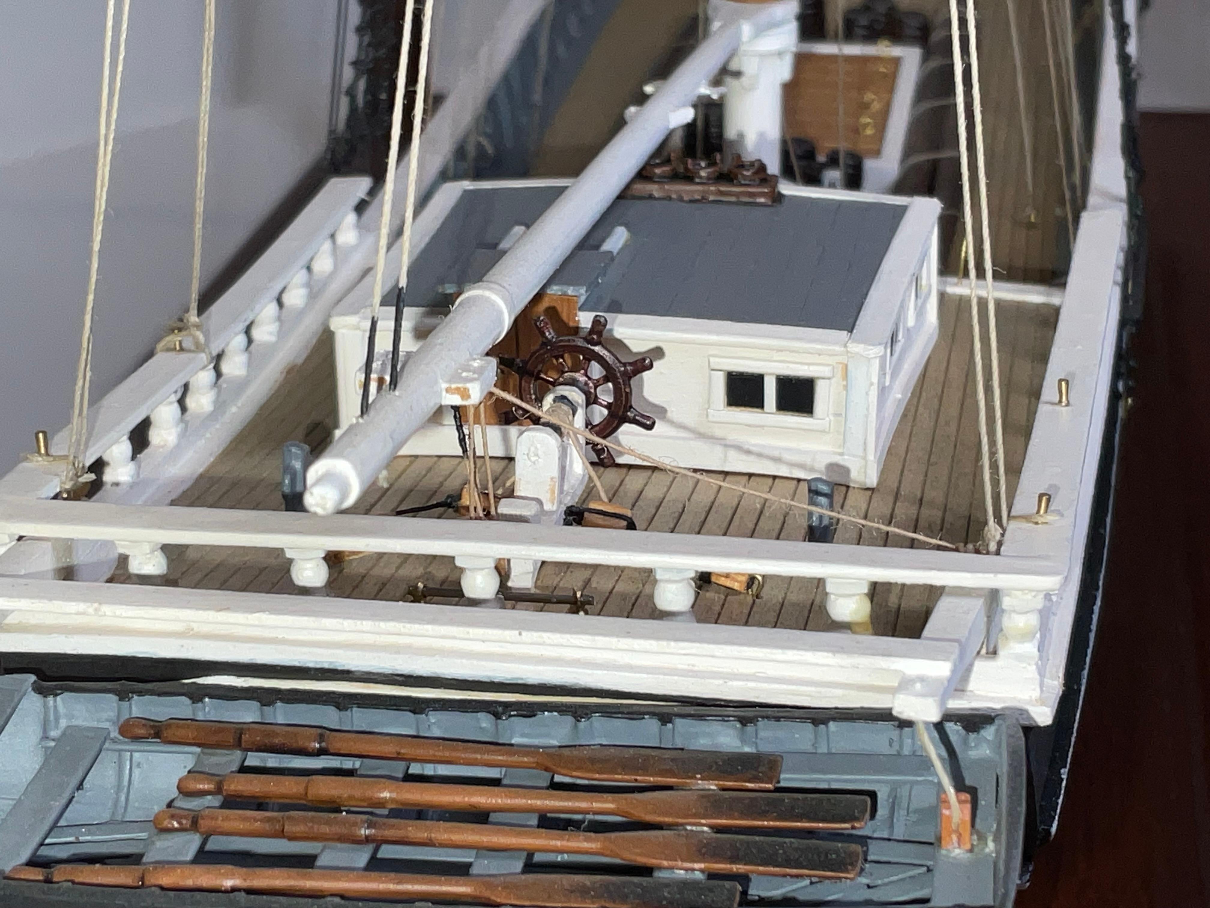 Cased Model of the Topsail Schooner Eagle For Sale 10