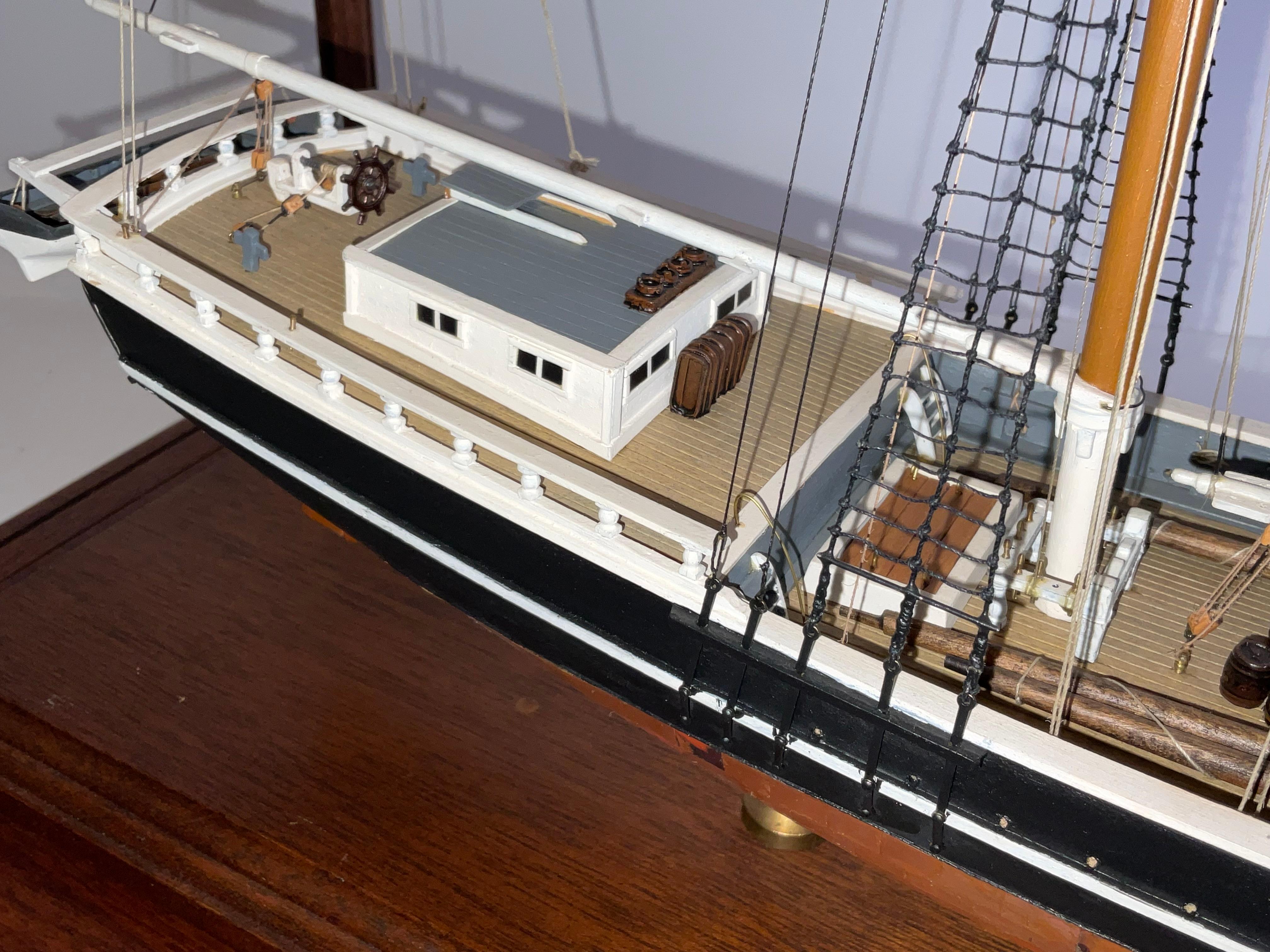 Cased Model of the Topsail Schooner Eagle For Sale 12