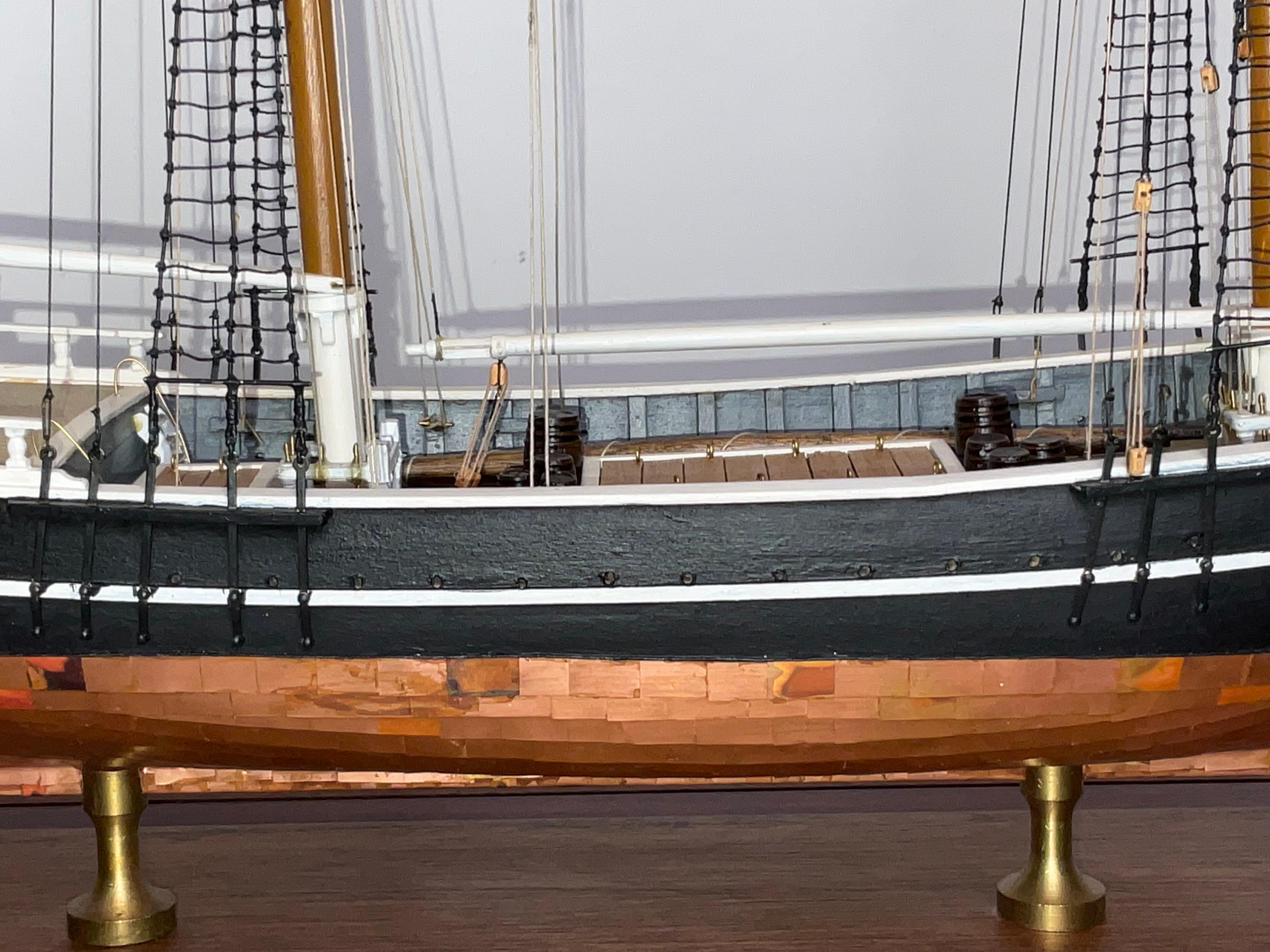 Cased Model of the Topsail Schooner Eagle For Sale 2