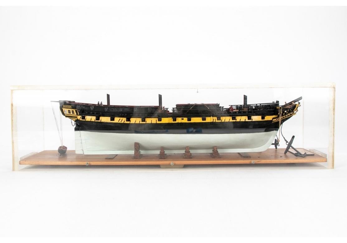 Cased Ship Model of the United States Frigate 