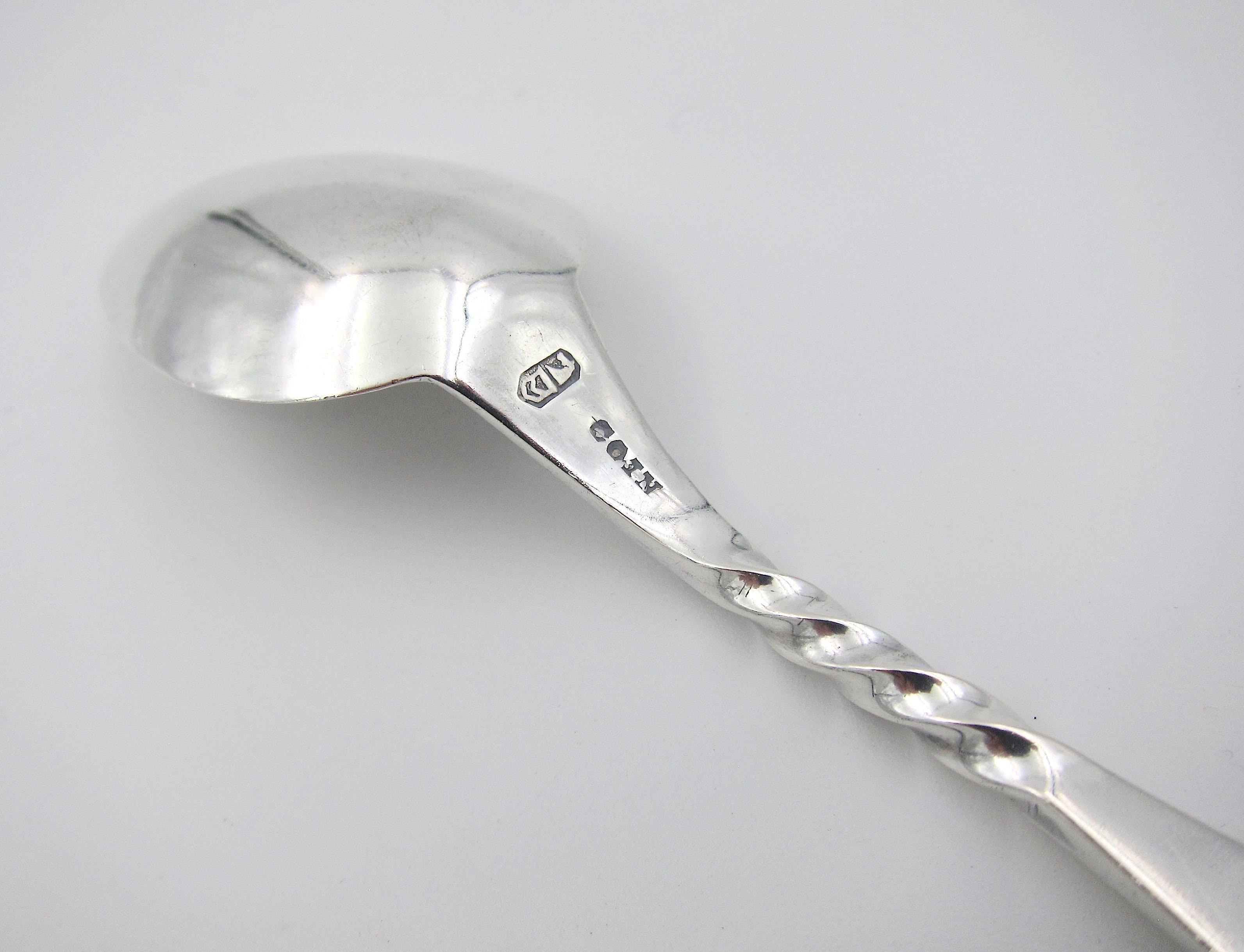 Antique American Coin Silver Spoon Set by James Watts of Philadelphia 5