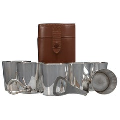 Cased Set of Beakers with Corkscrew and Bottle Opener, circa 1940 Cased Set of Beakers with Corkscrew and Bottle Opener, circa 1940