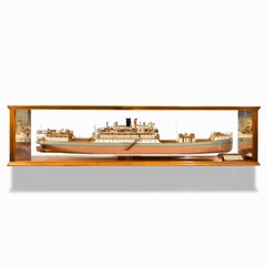 Cased Ship’s Boardroom Model of Three Sister Ships