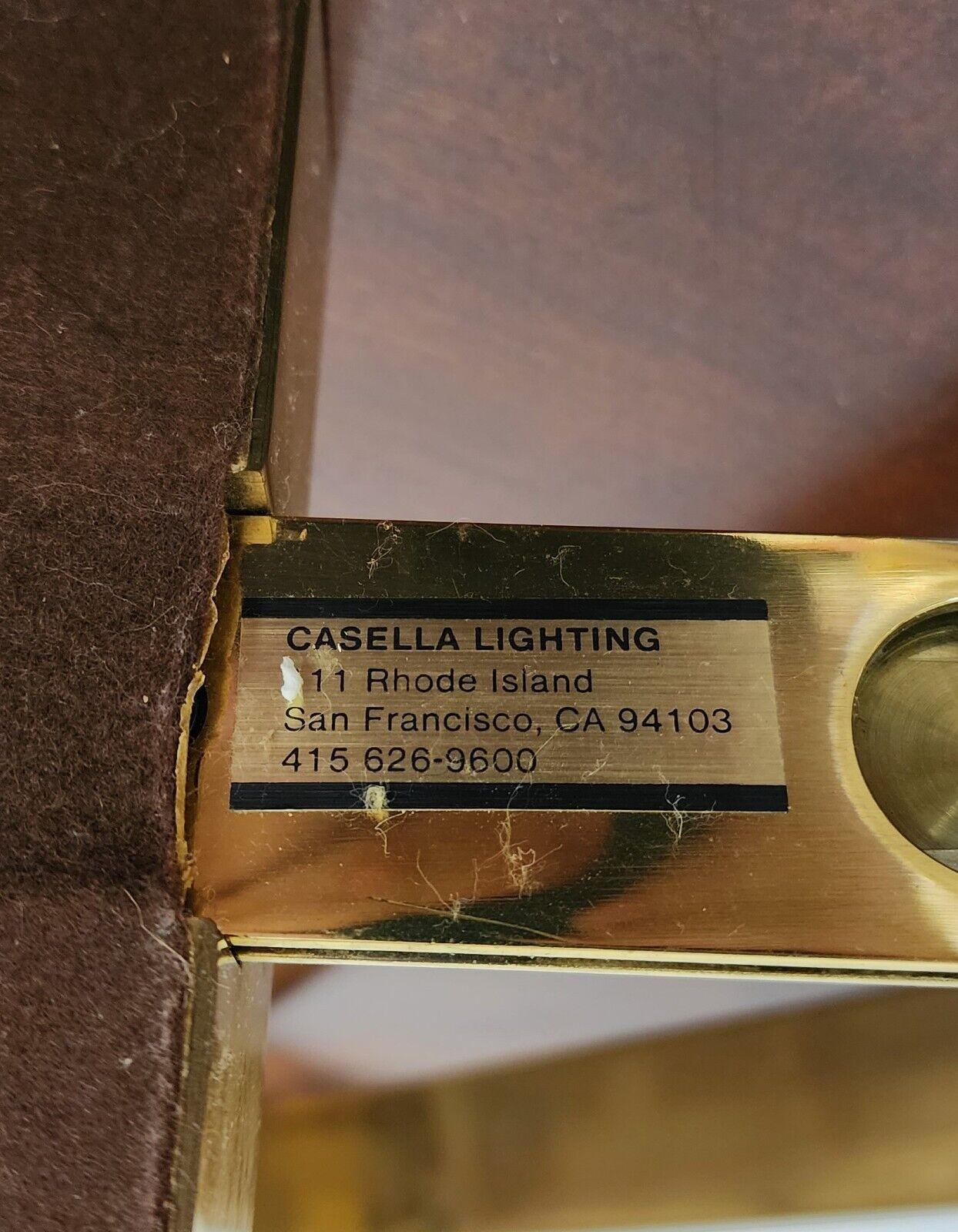 Casella Brass Flat Bar Desk Lamp Rare 1970s For Sale 4