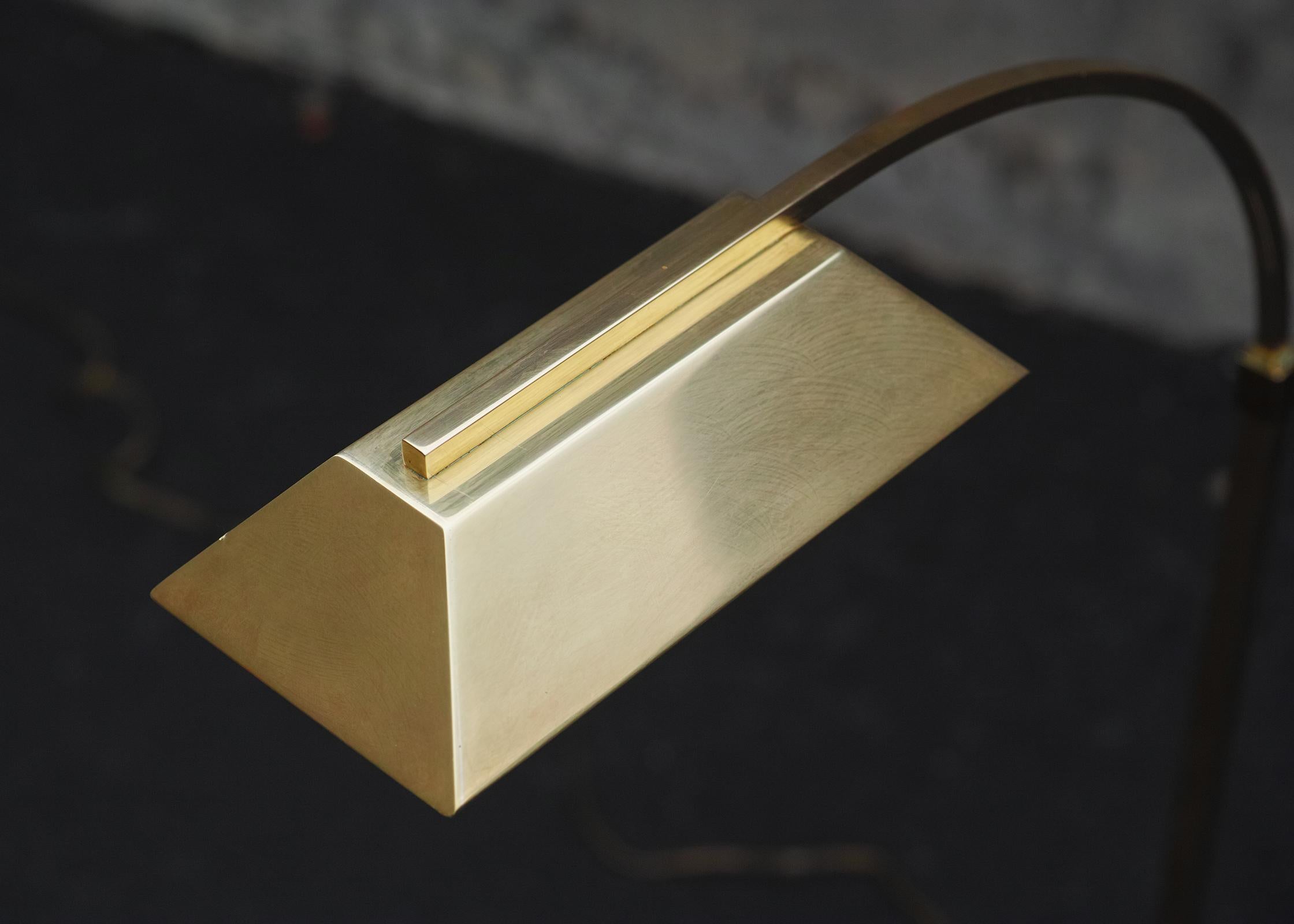 Casella Brass Floor Lamp For Sale 4