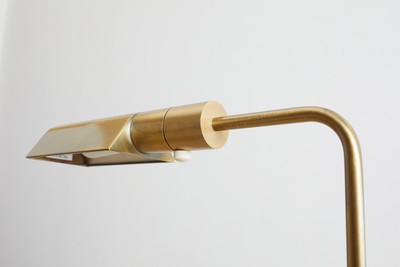 Casella Brass Height Adjustable Pharmacy Floor Lamp 5