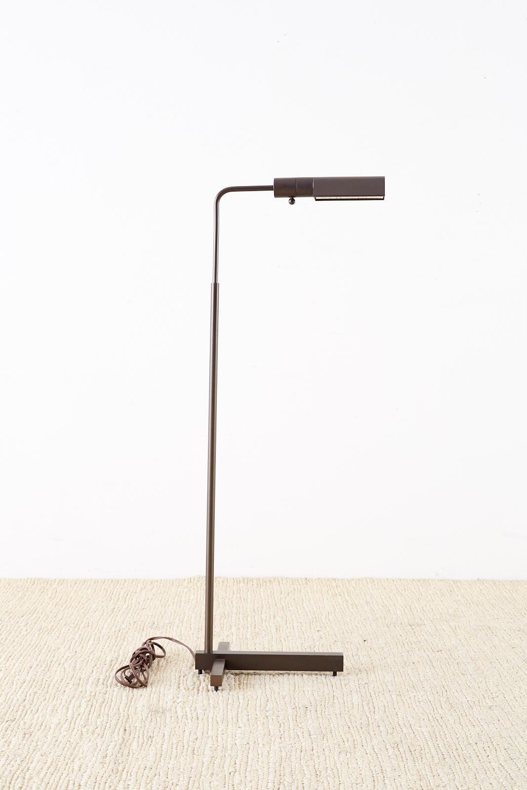 Modern Casella Bronze Adjustable Pharmacy Floor Lamp