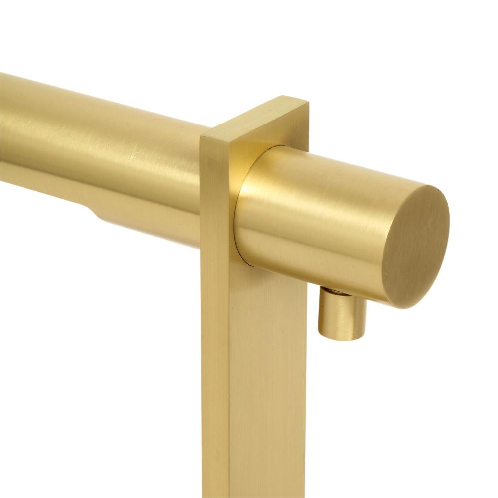 Casella Desk Lamp, Brushed Brass, Cantilevered, Signed In Good Condition In New York, NY