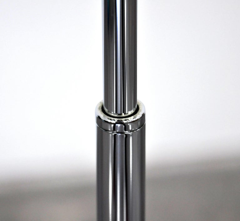 Casella Chrome Adjustable Floor Lamp at 1stdibs