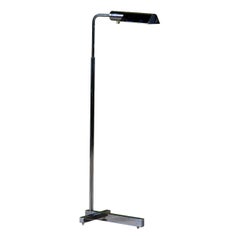 Lampadaire Casella Chrome avec pied en T