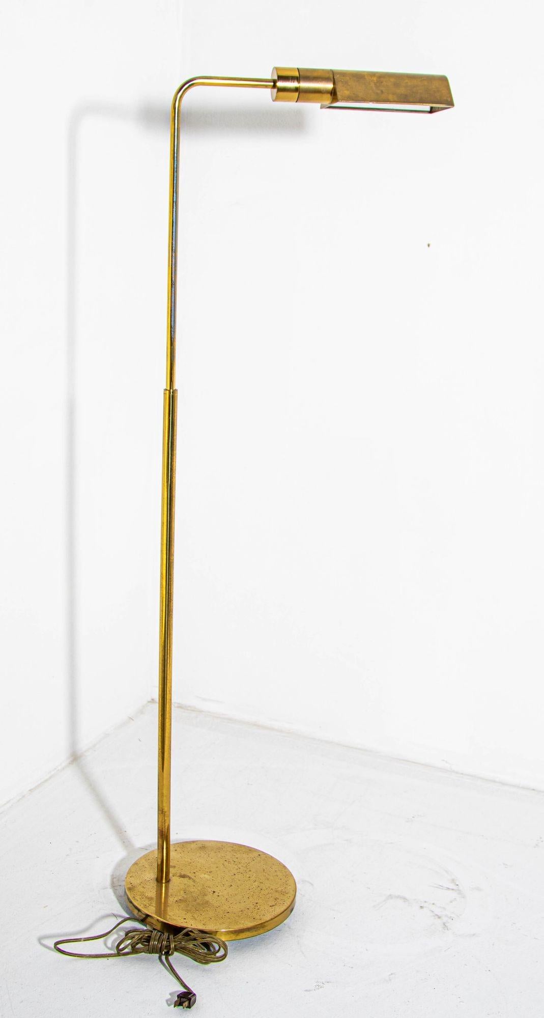 Casella Lighting Articulating Brass Floor Lamp 1970 4