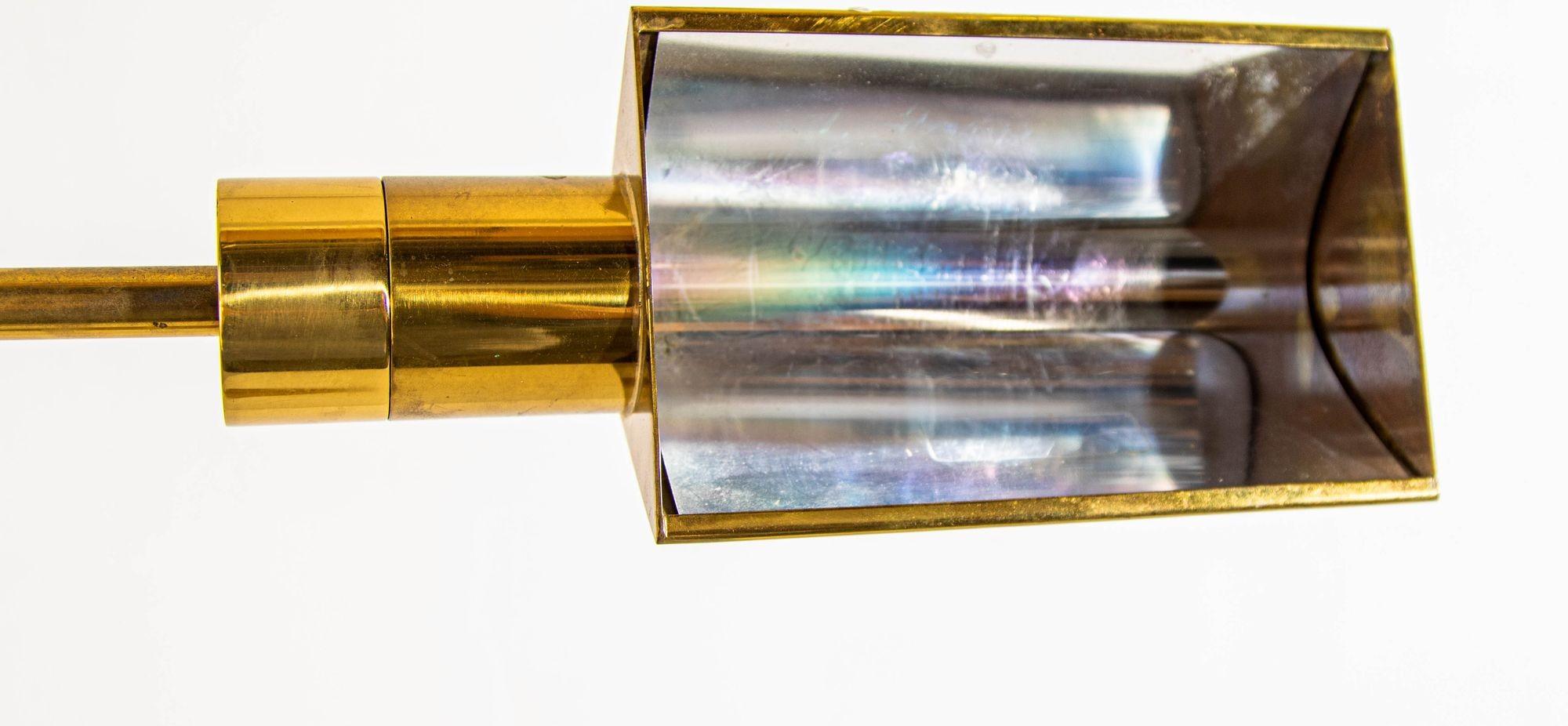 American Casella Lighting Articulating Brass Floor Lamp 1970
