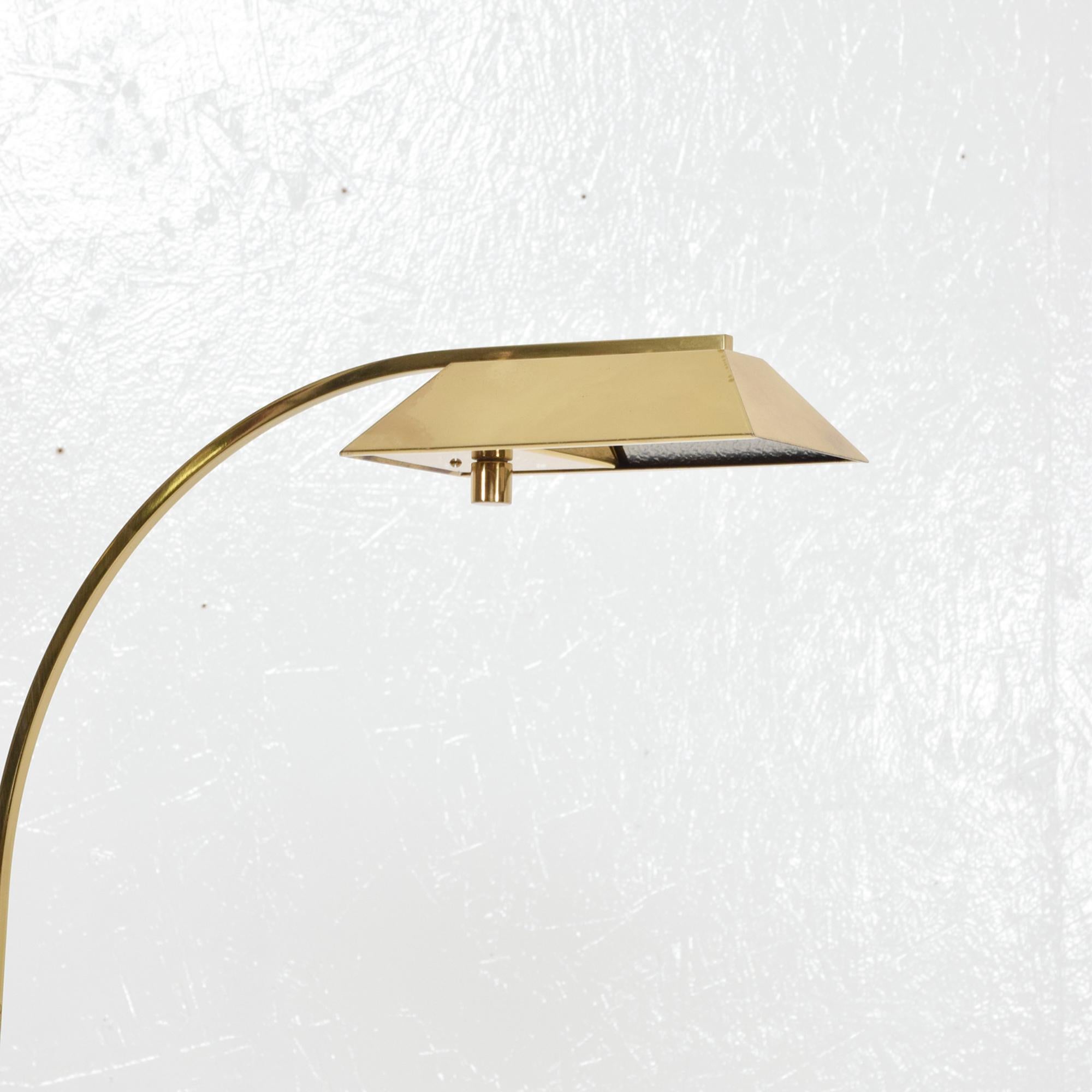 Casella Lighting Polished Brass Pivoting Floor Lamp Modern San Francisco, 1980s In Good Condition In Chula Vista, CA