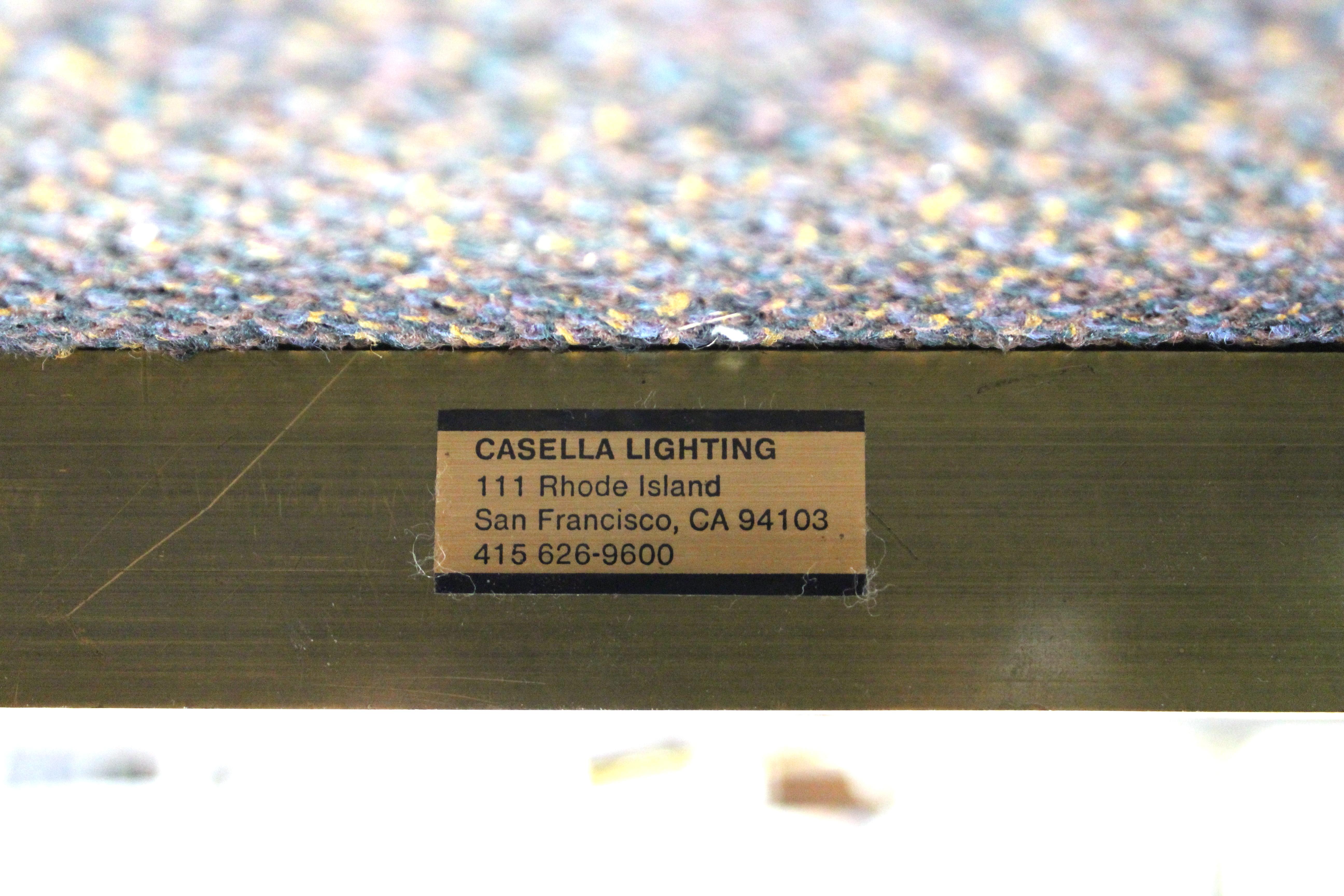 Casella Modern Brass Floor Lamp with Glass Rod Shade 5