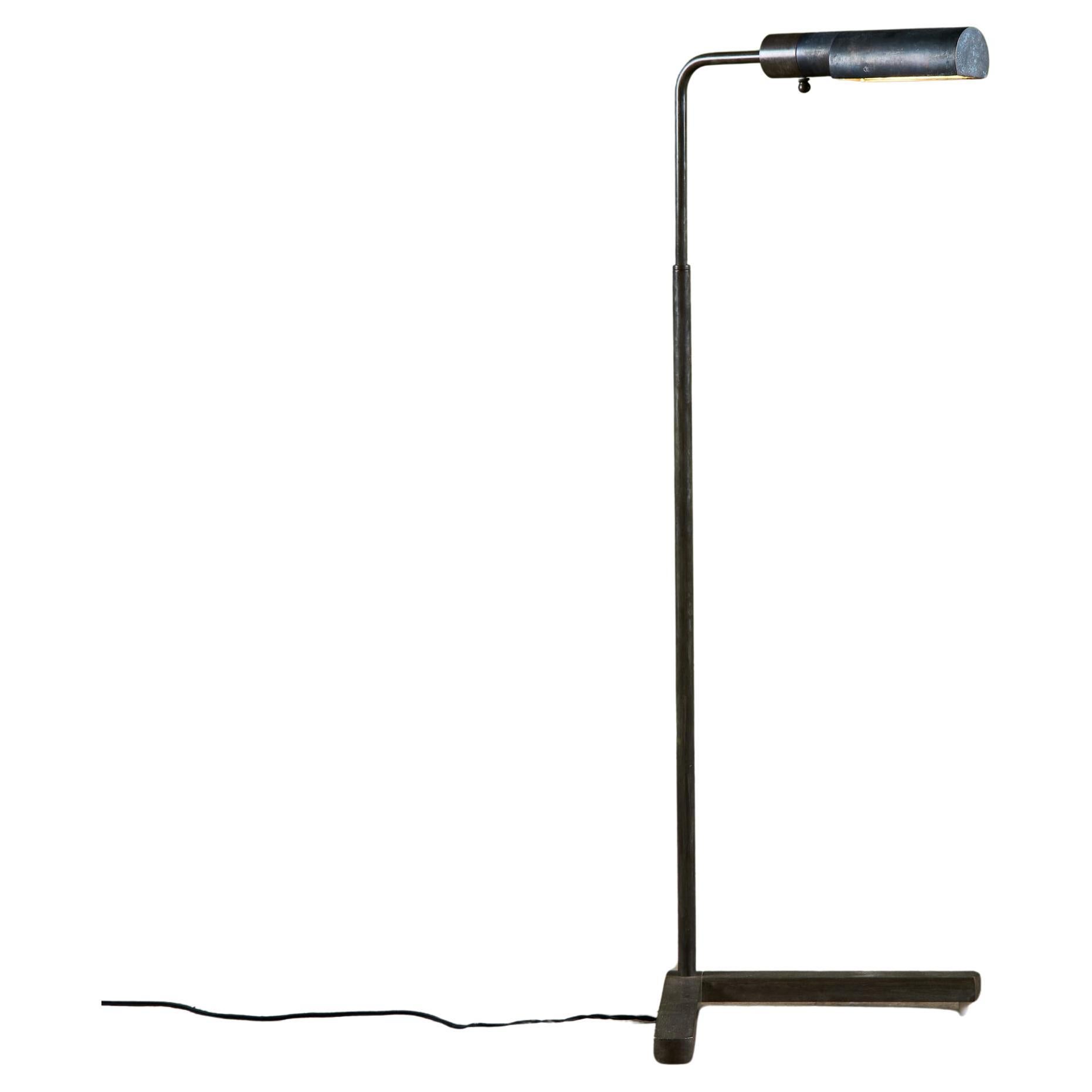 Casella Patinated Brass Floor Lamp