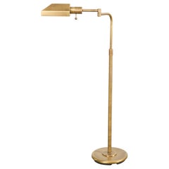 Casella Style Bronzed Swing Arm Pharmacy Floor Lamp