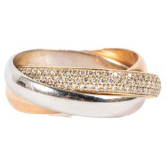 CaseMust de Cartier Trinity Gold Diamond Ring - Size 52