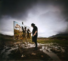 "Razze antiche" Pittura a olio 48" x 60" pollici di Casey Baugh