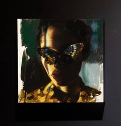 "Aureolin" Oil painting 12" x 12" inch by Casey Baugh