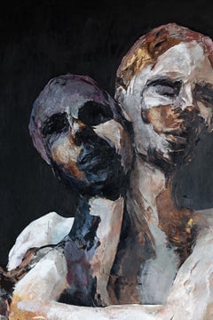 "Lovers" Oil Painting 96" x 72" inch by Casey Baugh