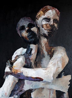 "Lovers" Oil Painting 96" x 72" inch by Casey Baugh