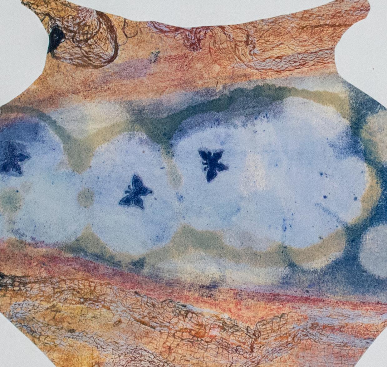 Cambia la storia 8, Monoprint originale firmato - Print di Casey Blanchard