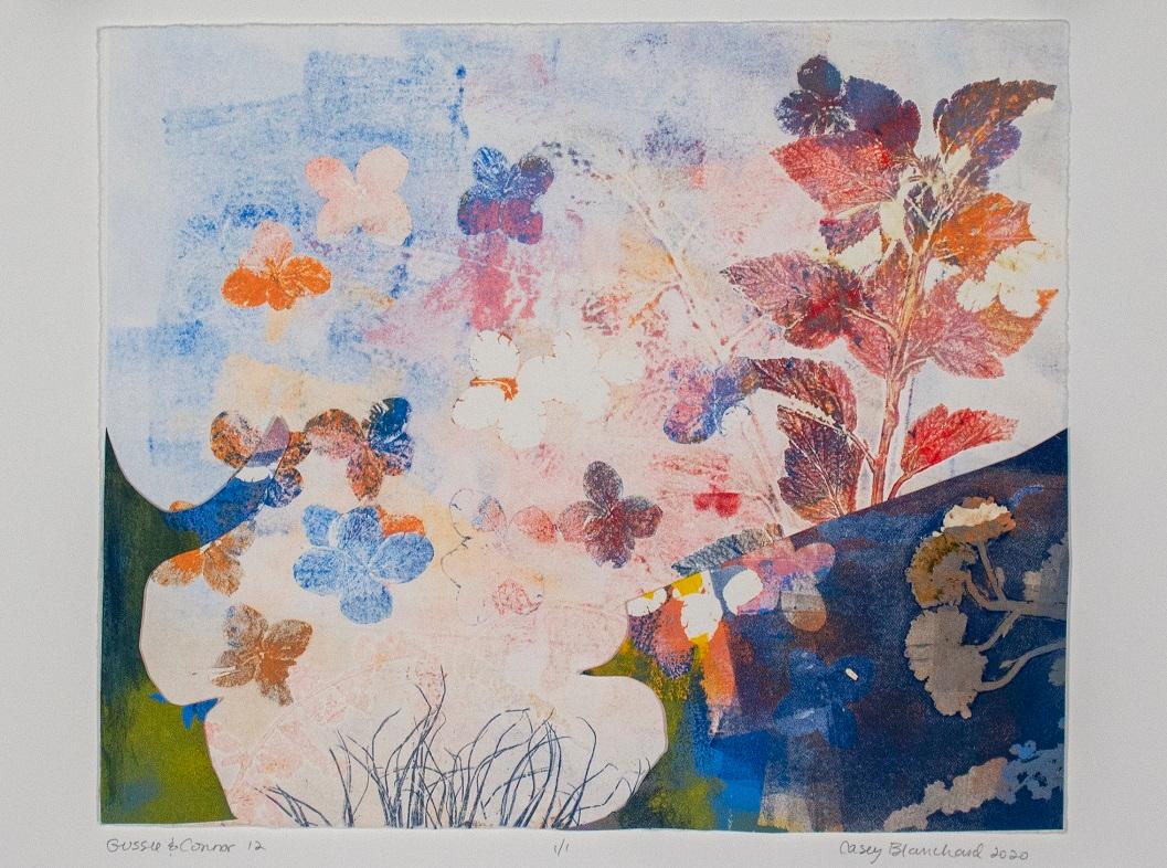 Casey Blanchard Print - Gussie and Connor 12, Original Signed Monoprint