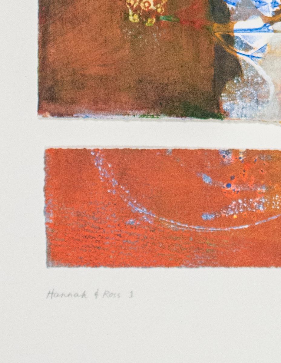 Hannah und Ross 1, Original signierter Monoprint – Print von Casey Blanchard