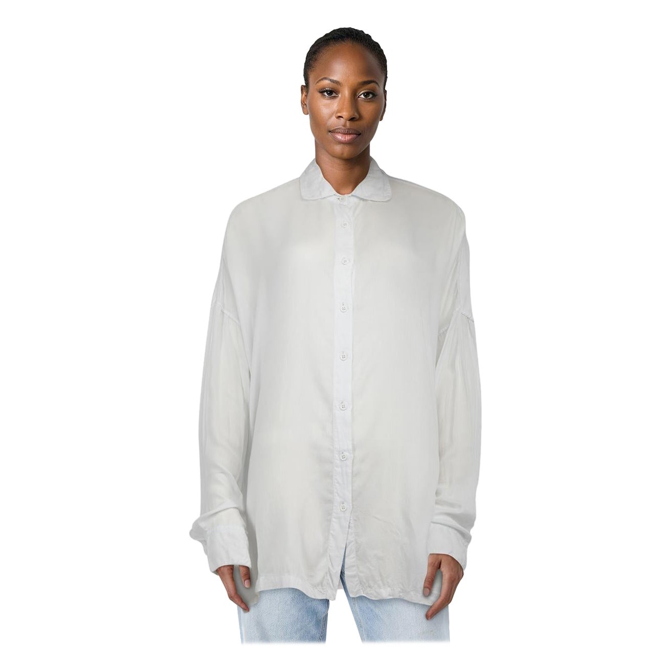 Casey Casey White Drop Shoulder Shirt Size XL