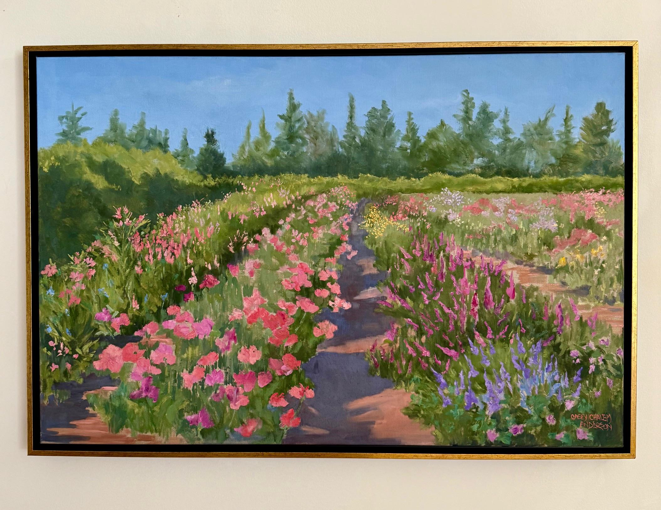 Für mich beginnt die Kunst mit dem Gefühl, von der Schönheit der Natur ergriffen zu sein. Die Farben erregen meine Aufmerksamkeit und bewegen mich dazu, dieses Gefühl zu übersetzen, das ich bekomme, wenn ich ein sattes Grün, ein funkelndes Blau oder