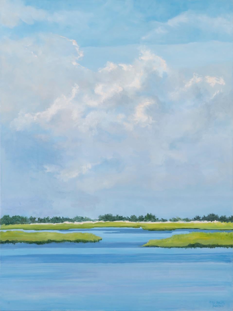 Casey Chalem Anderson Landscape Painting – Unendlicher Himmel