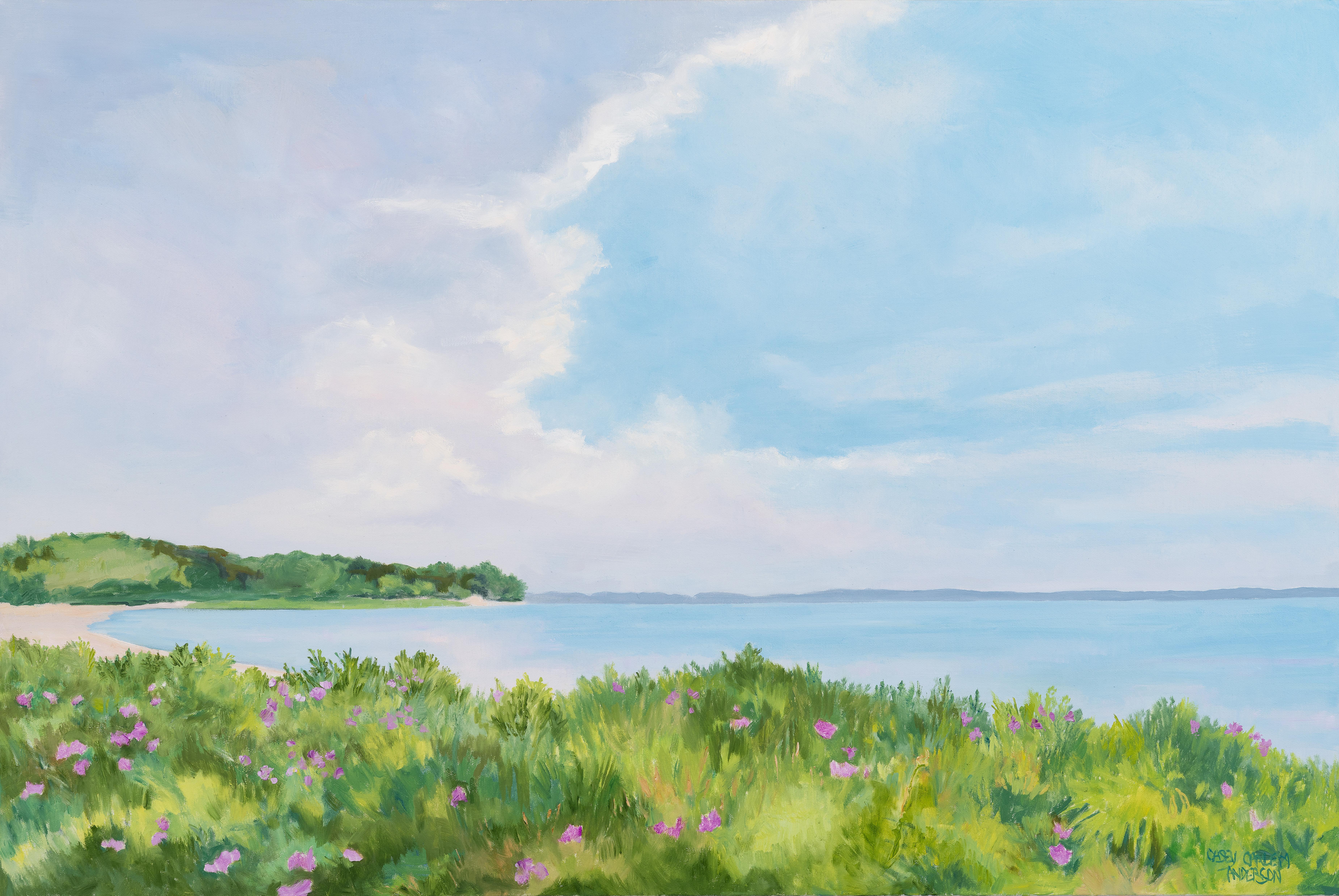 Casey Chalem Anderson Landscape Painting – Ram's Head Drive