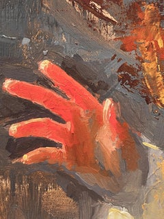 "Candescent" by Casey Childs, Oil Painting, Female Angel (2022)