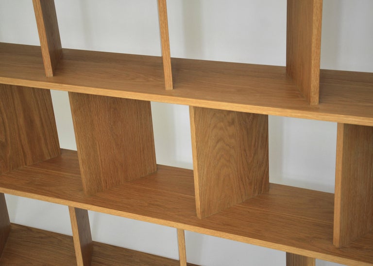 Contemporary Room Divider Shelving "30/30 M" in Oak by Casey Lurie