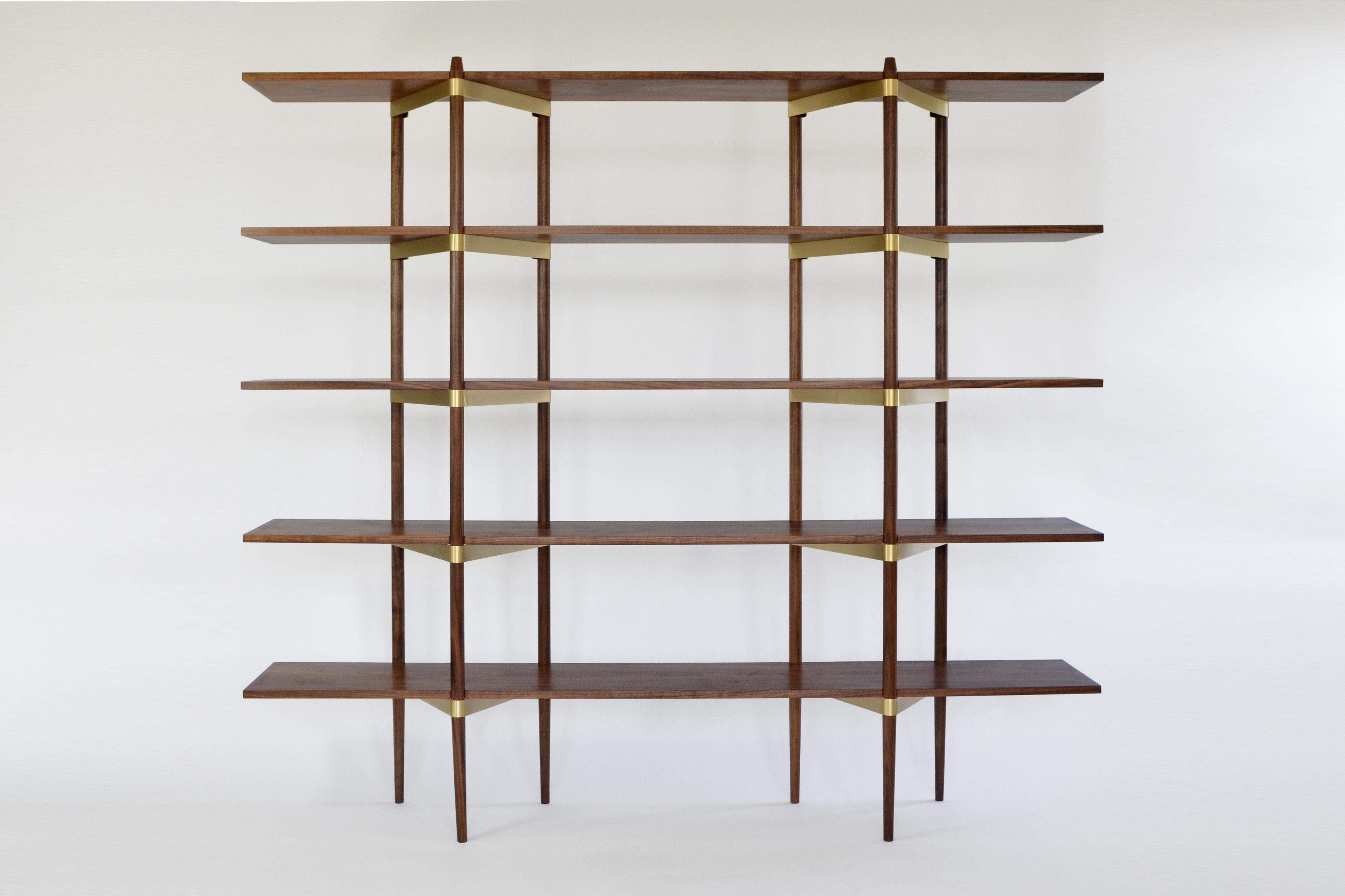 “Shelving can be the most mundane thing you own, or it can be the beautiful bones of a room as pleasing to see as anything it displays. Casey Lurie’s Primo system would be the latter.”
William L. Hamilton, The wall street journal

The Primo shelving