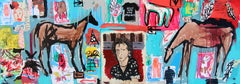 Mixed Media on Canvas by Casey McGlynn, Keith Richards Once Saved the World