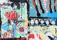 Original Mixed Media on Canvas by Casey McGlynn, Bird Skull Remedy