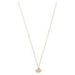 Casey Perez Gold Arc Necklace with .8 carats of Brilliant Cut Diamonds