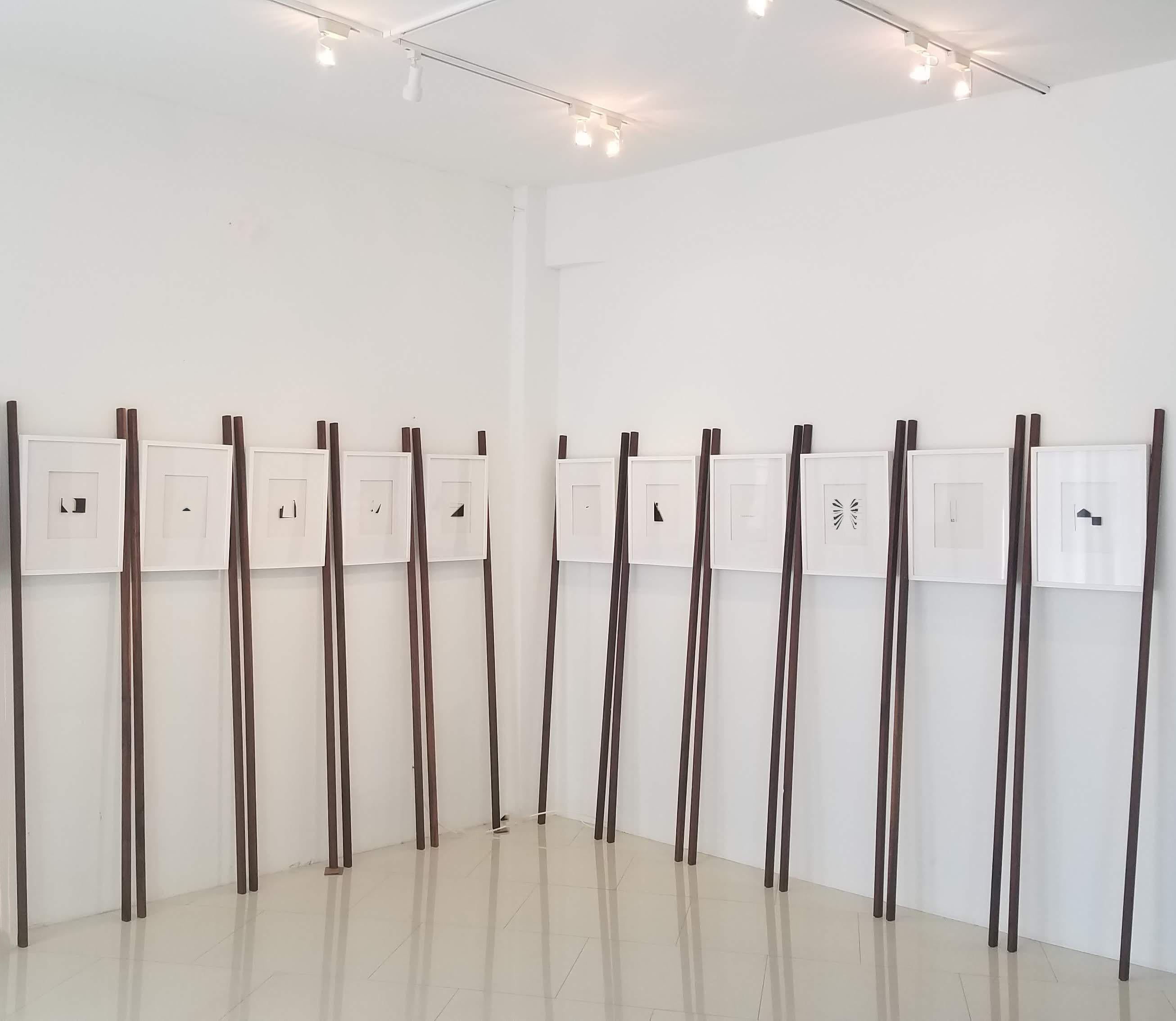 Casey Waterman Still-Life Sculpture - 11 Imprints. From the I Am Yourself series, Art wall sculpture installation