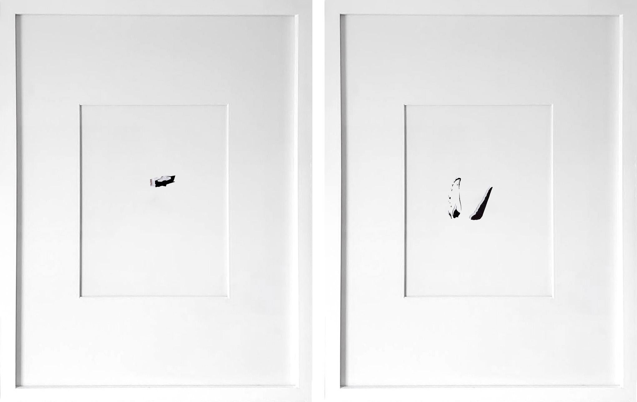 Still-Life Sculpture Casey Waterman - Diptyque : Empreintes / Je suis toi-même : Bateau et baleine.