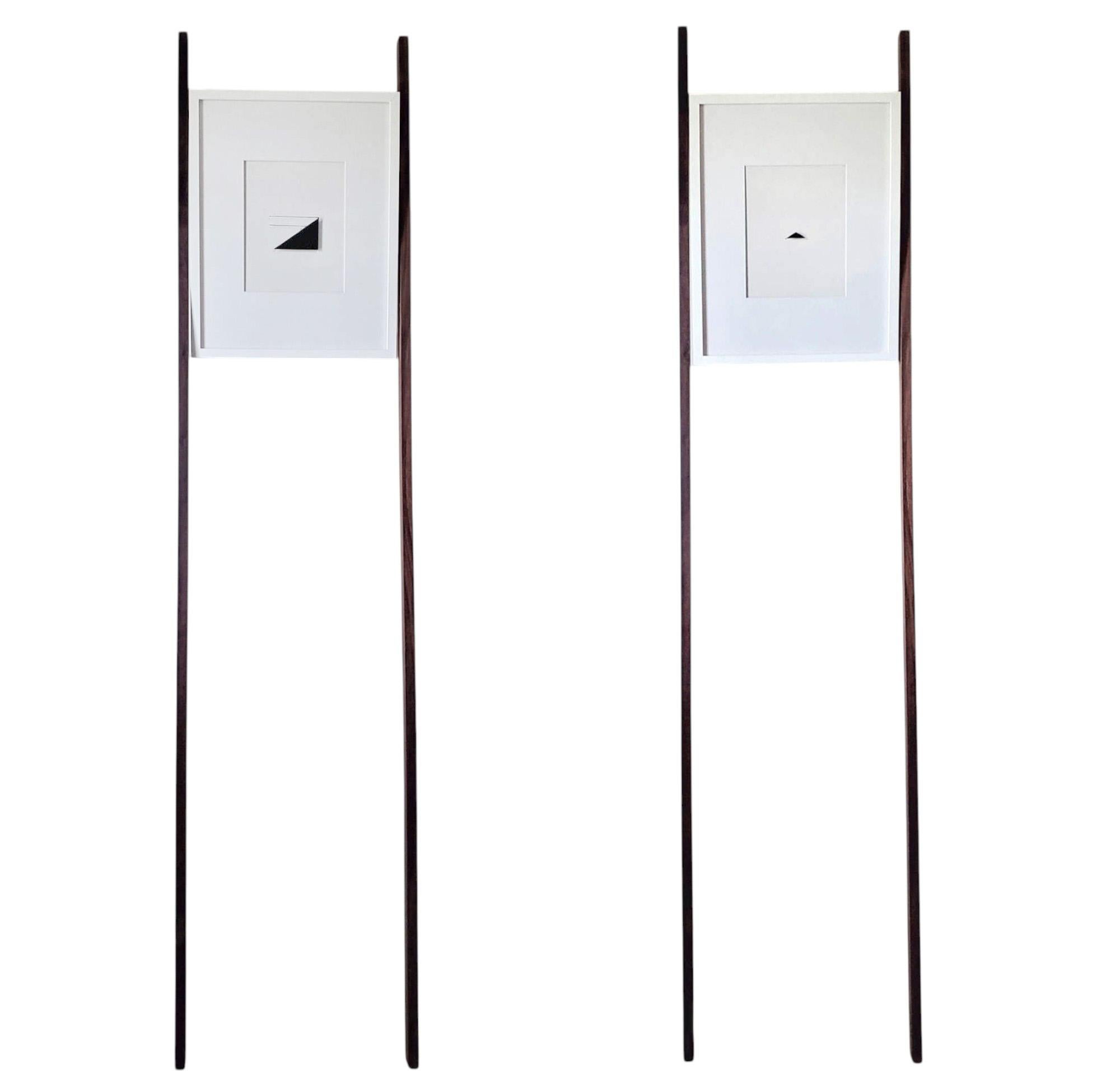 Diptych: Imprints / I Am Yourself: Wall and Triangle. Sculptures installation For Sale 6