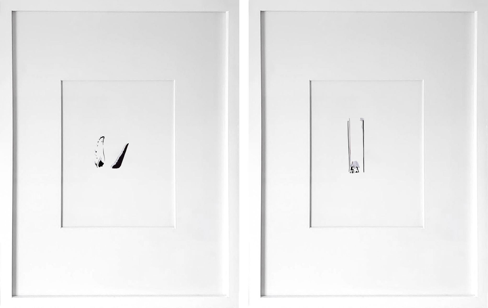 Casey Waterman Still-Life Sculpture - Diptych: Imprints / I Am Yourself: Whale and Girls.