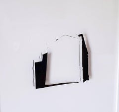 Imprints / Je suis moi-même : Facade. installation de sculpture abstraite murale d'art