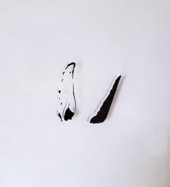 Impronte / Io sono te stesso:  Balena. Installazione di sculture astratte a parete