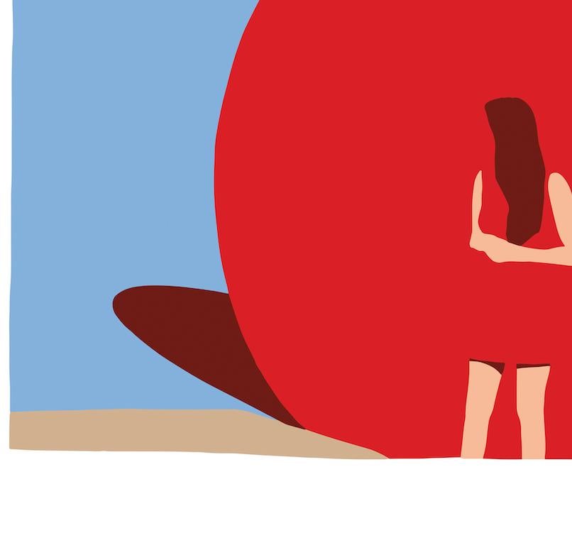Red Ball,  From the “Why This Restlessness?” series. Limited edition print - Minimalist Print by Casey Waterman
