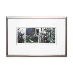 "Hawkins Ranch" Green-Toned Modern Contemporary Colored Landscape Photograph 2/2