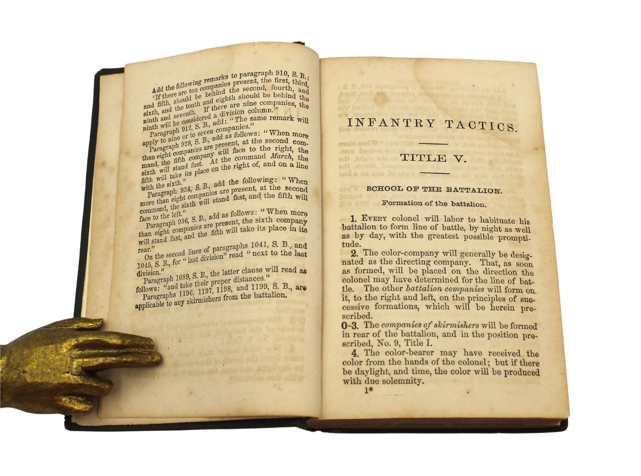 Tactiques militaires de Casey par Brig. Gén. Casey Silas, ensemble de trois volumes, 1862 en vente 6