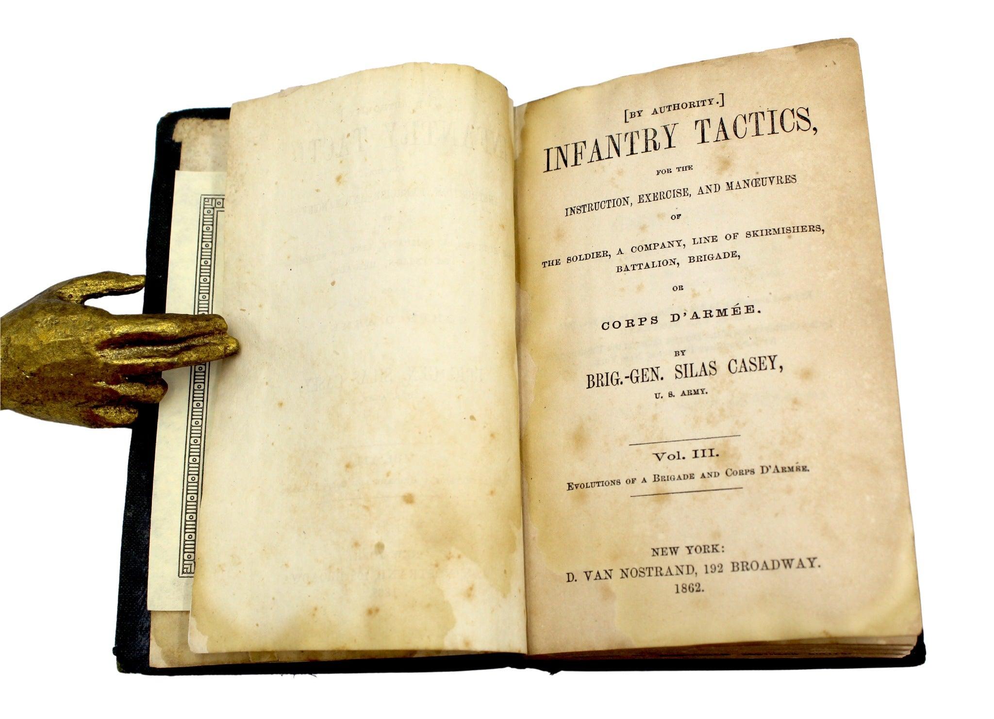 Tactiques militaires de Casey par Brig. Gén. Casey Silas, ensemble de trois volumes, 1862 en vente 10