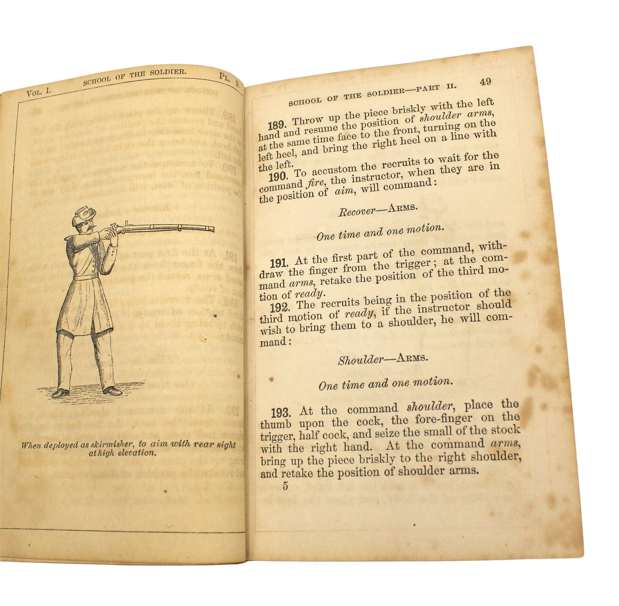 Tactiques militaires de Casey par Brig. Gén. Casey Silas, ensemble de trois volumes, 1862 en vente 1